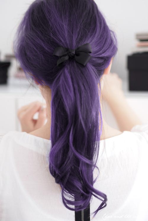Photo:  dark violet hair 03